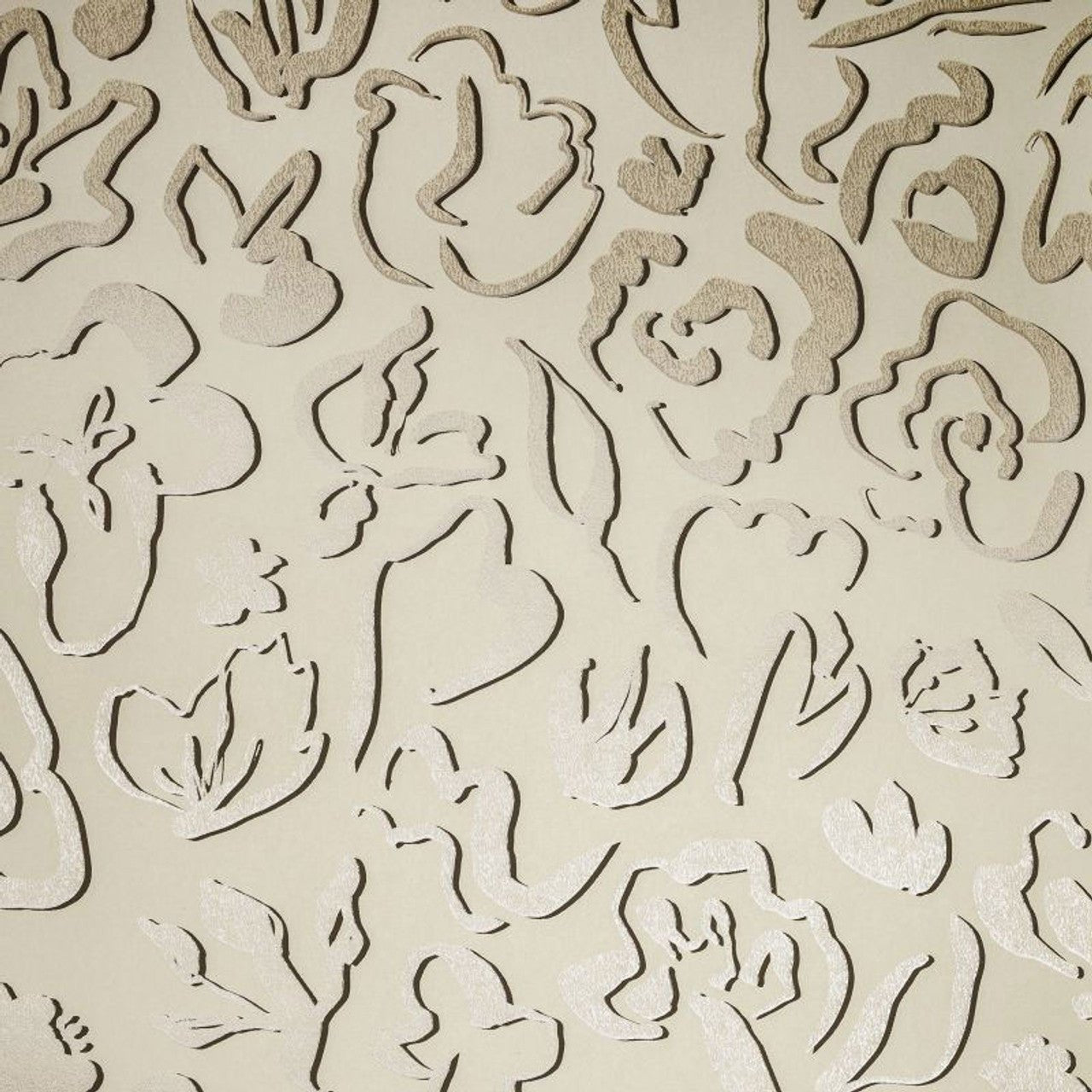 Fiore Salt Wallpaper - Pine Nut - Hohenberger - 65331 - Premier Wallcovering