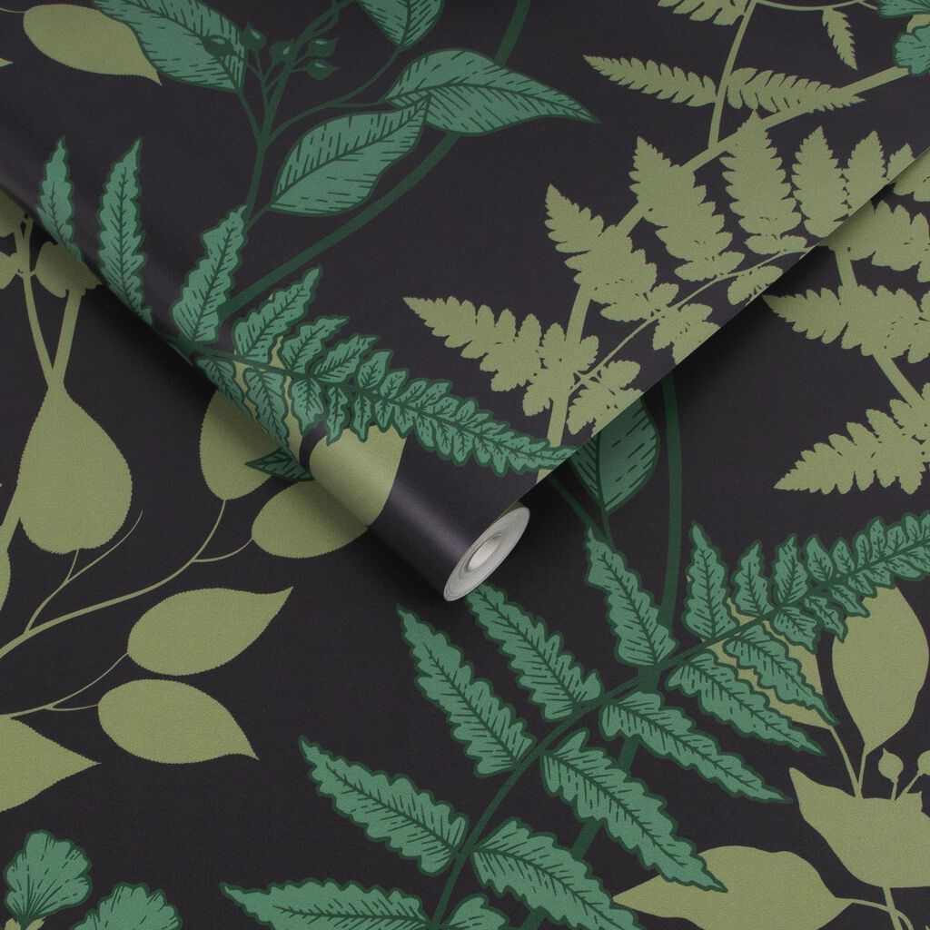 Fiore Wallpaper - Midnight - Graham & Brown - 115061 - Premier Wallcovering