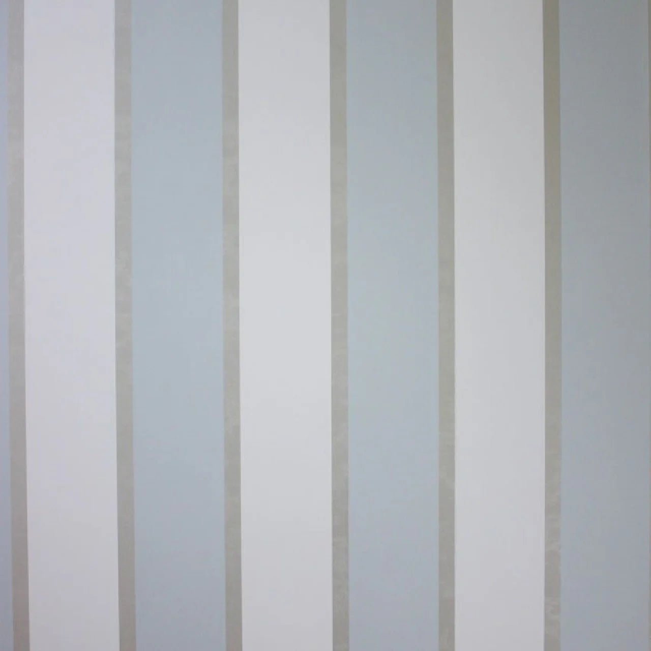 Fitzroy Vinyl Wallpaper - Cameo Blue/Silver - Osborne & Little - W6332-06 - Premier Wallcovering