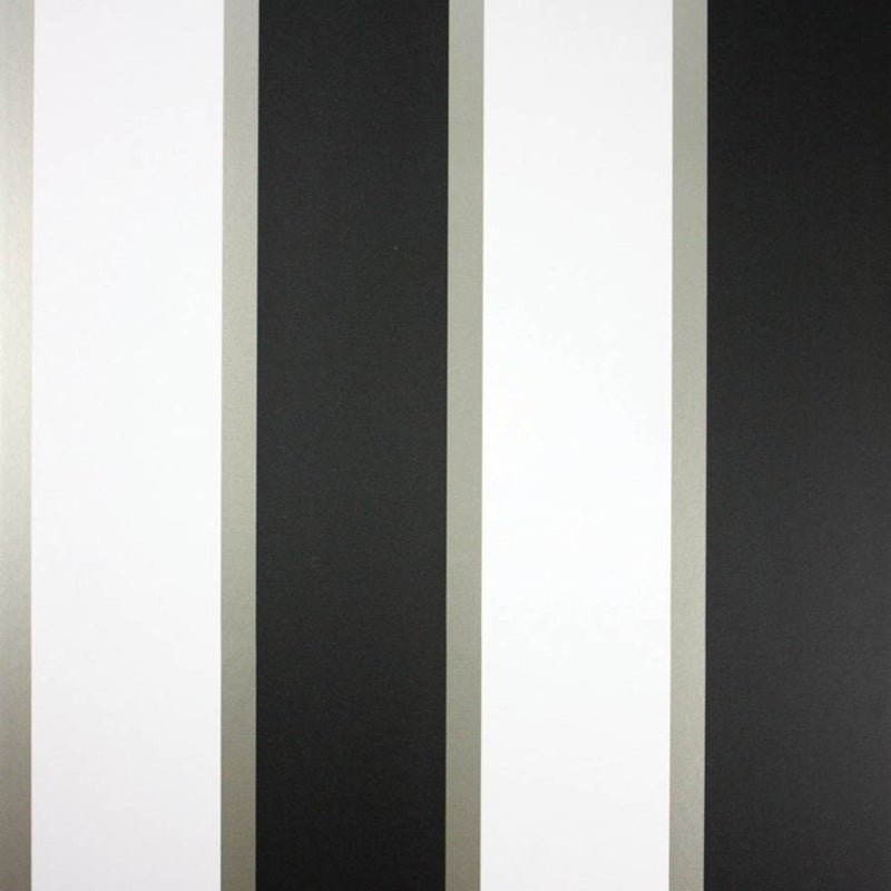 Fitzroy Wallpaper - Black/Pale Gilver - Osborne & Little - W6295-04 - Premier Wallcovering