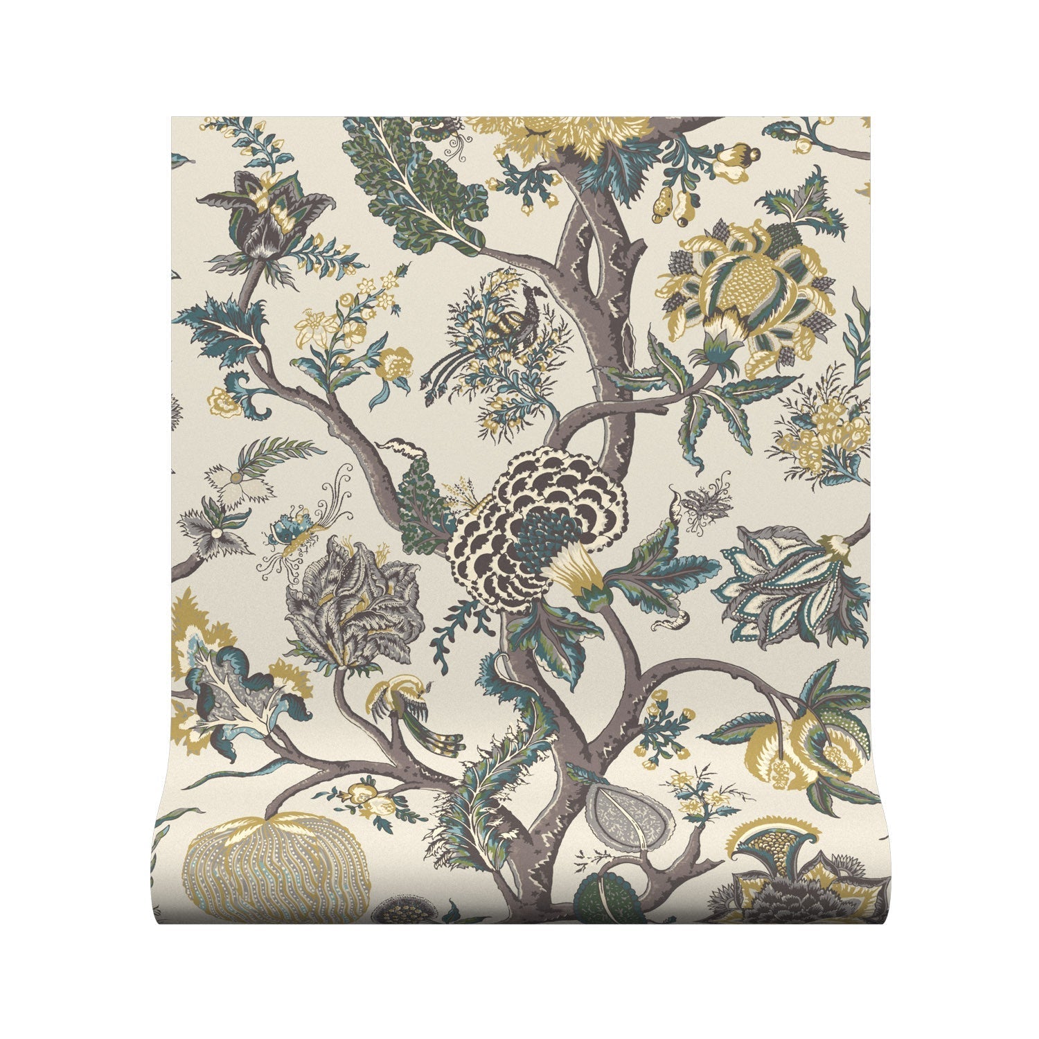 Flame Of The Forest Wallpaper - Palm - Warner House - Premier Wallcovering