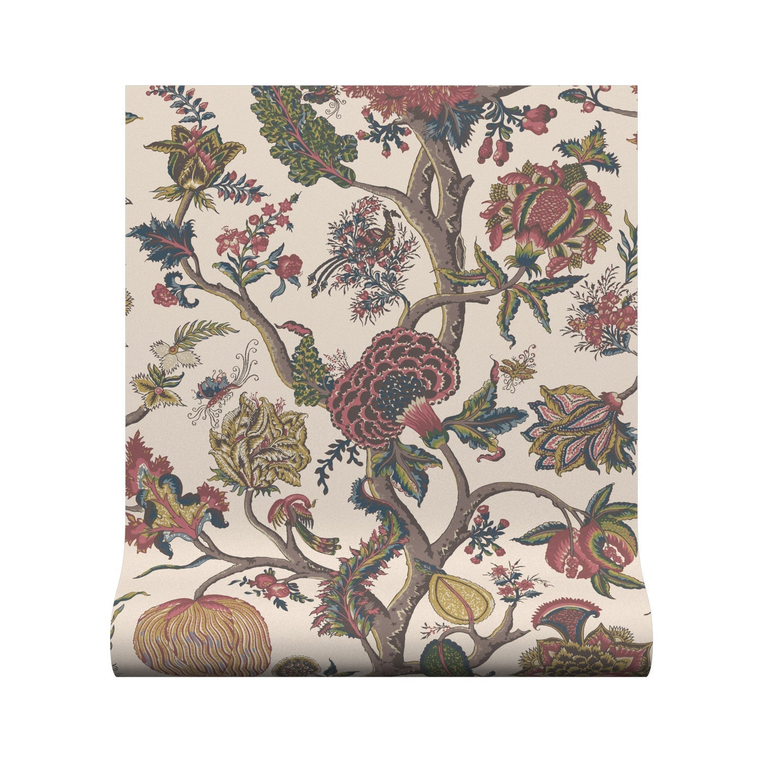 Flame Of The Forest Wallpaper - Antique - Warner House - Premier Wallcovering