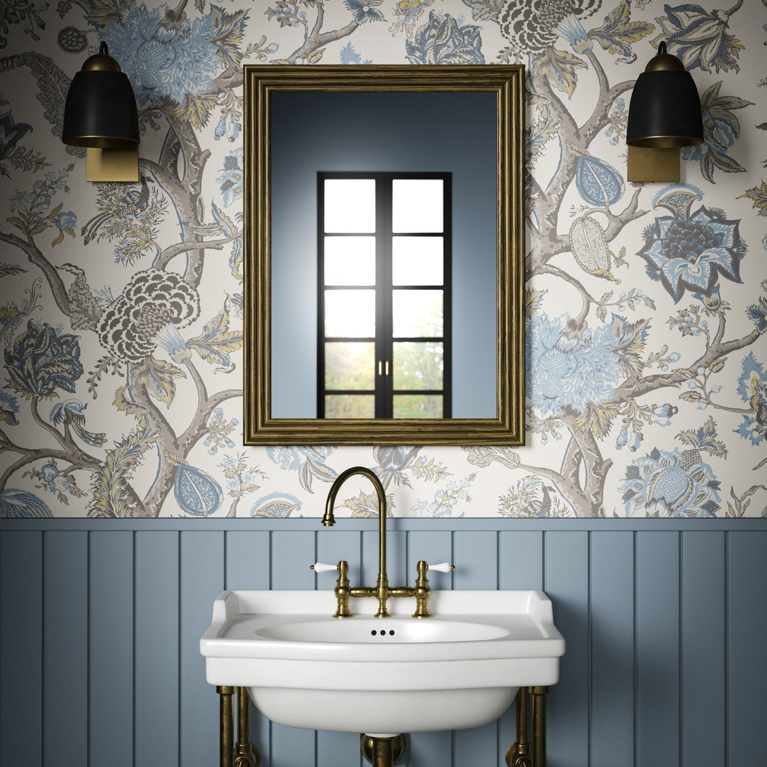 Flame Of The Forest Wallpaper - Sky - Warner House - Premier Wallcovering