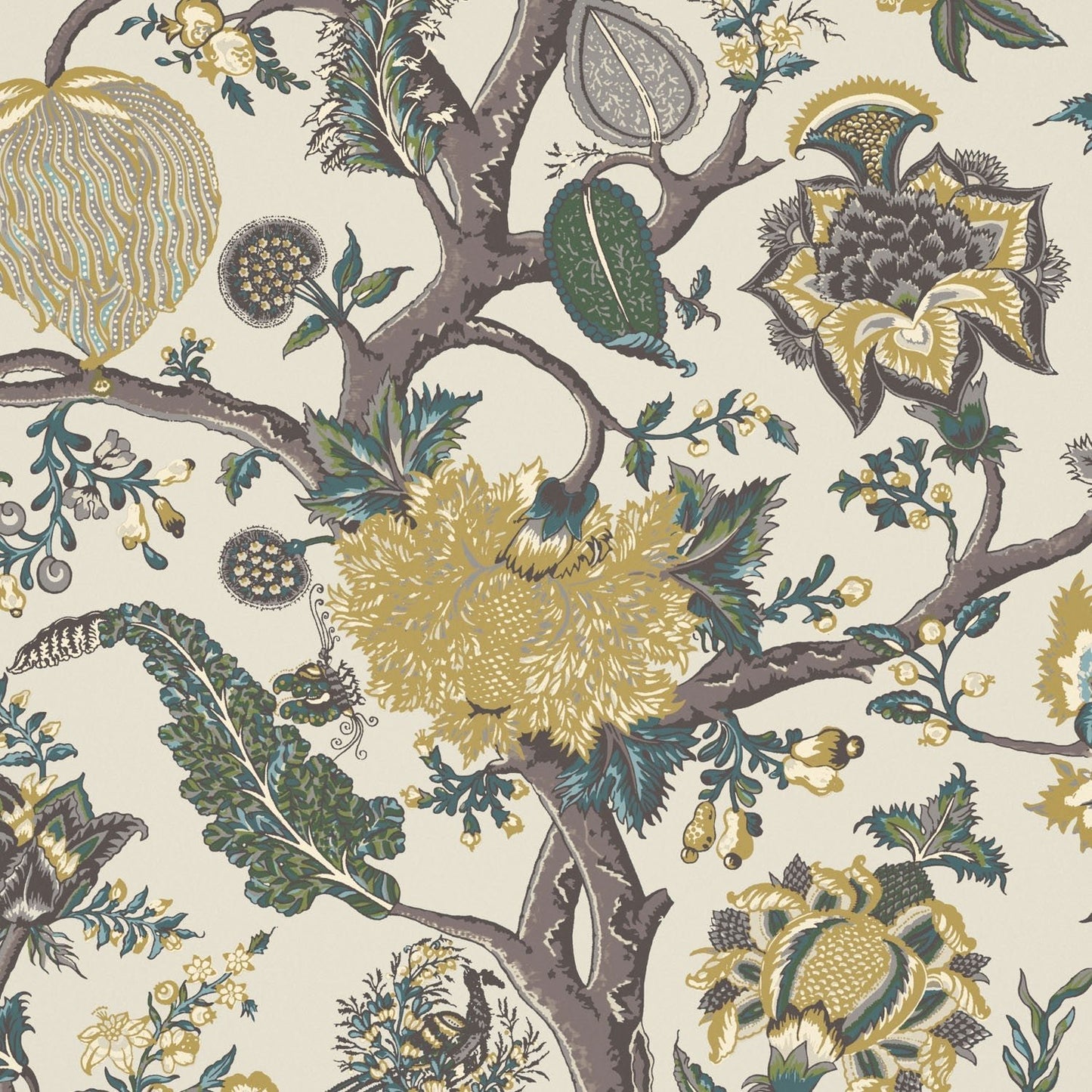 Flame Of The Forest Wallpaper - Palm - Warner House - Premier Wallcovering