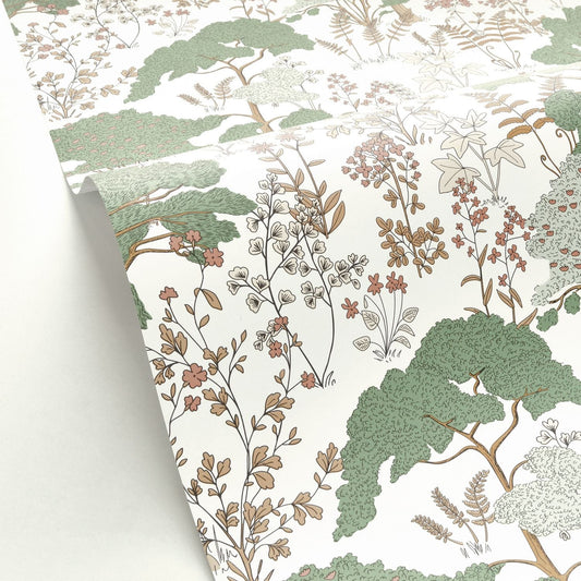 Flaner Wallpaper - Vert De Gris - Caselio - 103557244 - Premier Wallcovering