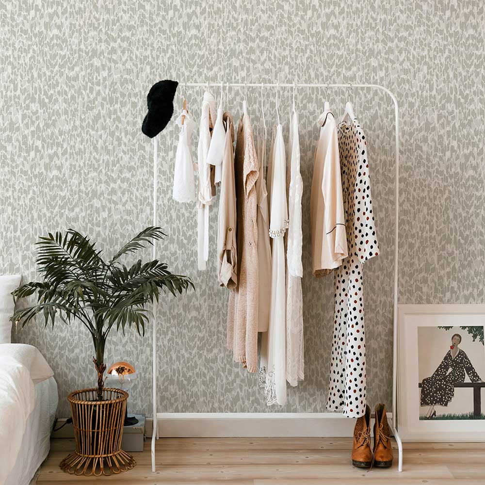 Flavia Wallpaper - Dove Grey - A Street Prints - FD26432 - Premier Wallcovering