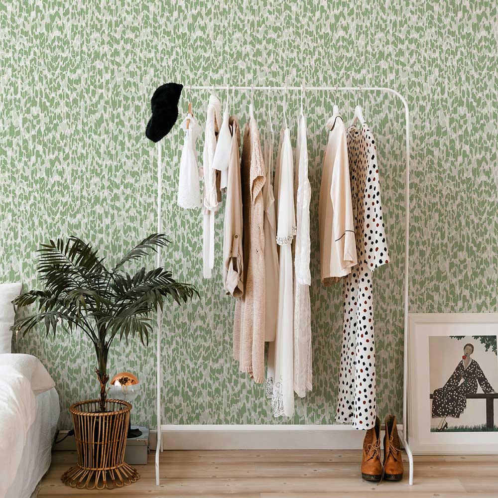 Flavia Wallpaper - Green - A Street Prints - FD26430 - Premier Wallcovering