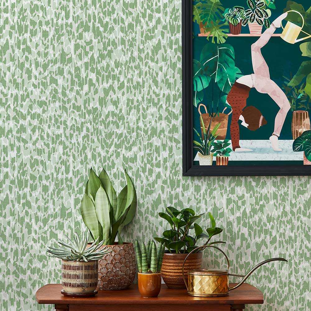 Flavia Wallpaper - Green - A Street Prints - FD26430 - Premier Wallcovering