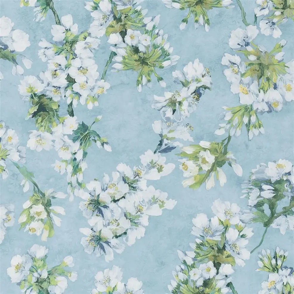 Fleur D'Assam Wallpaper - Sky - Designers Guild - PDG1148/06 - Premier Wallcovering