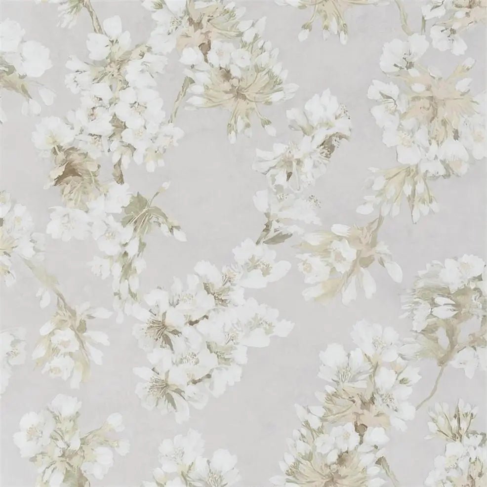 Fleur D'Assam Wallpaper - Pearl - Designers Guild - PDG1148/01 - Premier Wallcovering