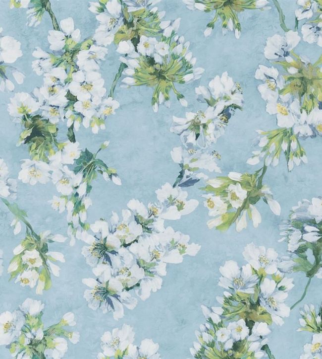 Fleur D'Assam Wallpaper - Sky - PDG1148/06 - Designers Guild - Premier Wallcovering