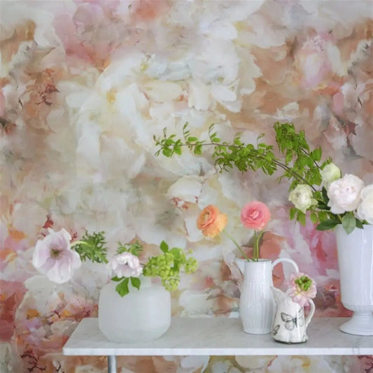 Fleur De Nuit Wallpaper - Pale Coral - Designers Guild - PDG1106/01 - Premier Wallcovering