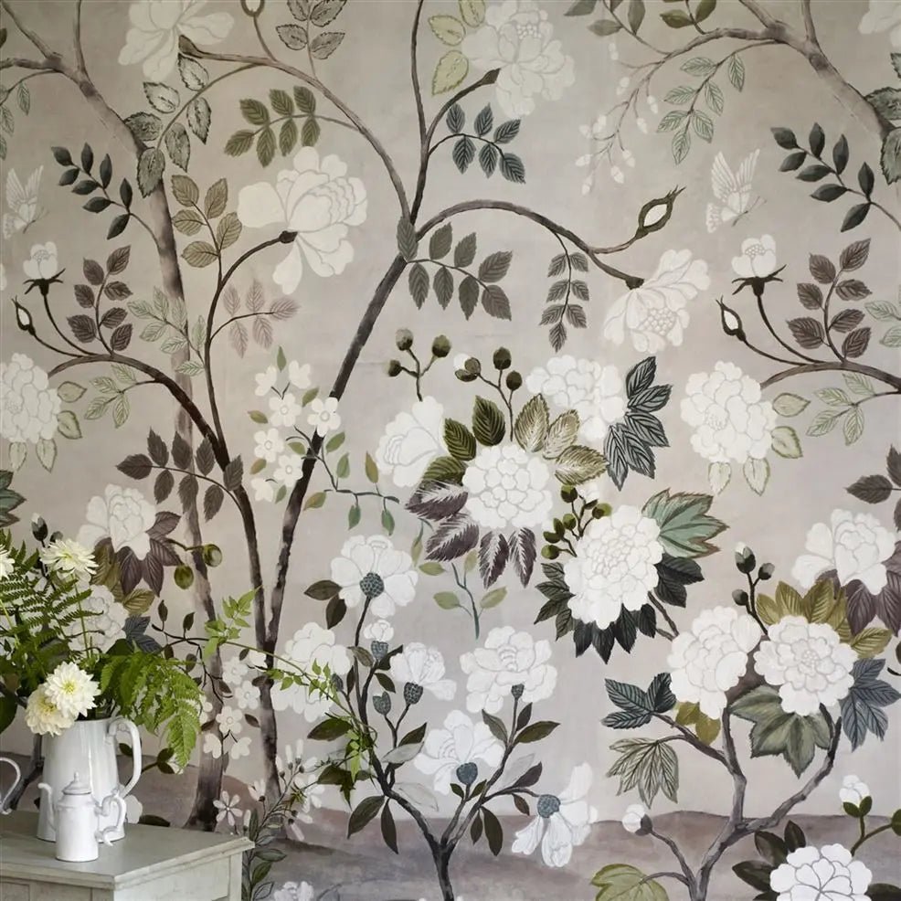Fleur Orientale Wallpaper - Pale Birch - Designers Guild - PDG1152/02 - Premier Wallcovering