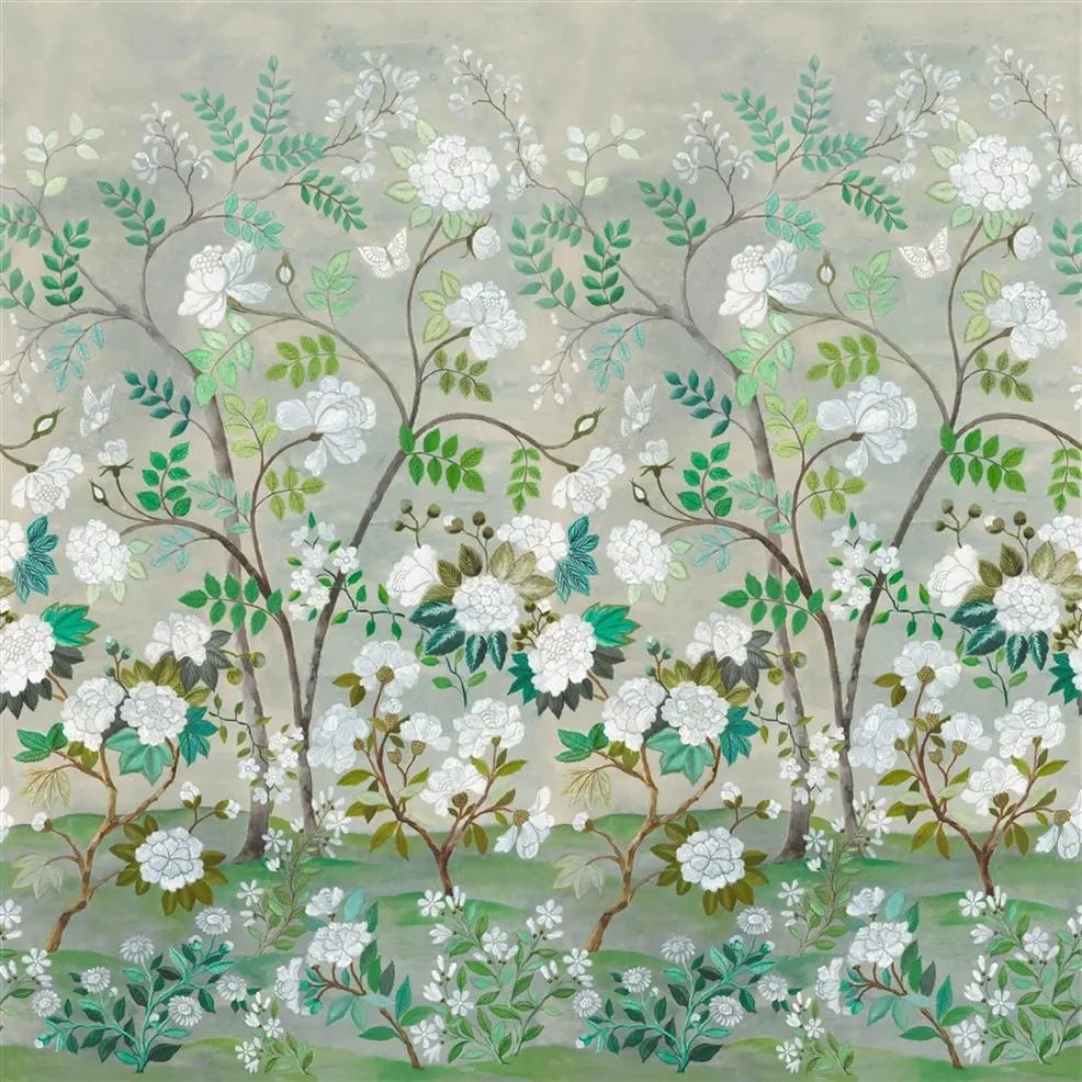 Fleur Orientale Wallpaper - Celadon - Designers Guild - PDG1152/01 - Premier Wallcovering