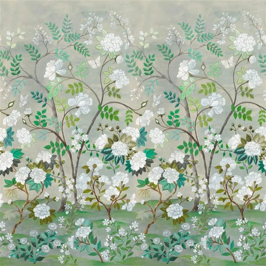 Fleur Orientale Wallpaper - Celadon - Designers Guild - PDG1152/01 - Premier Wallcovering