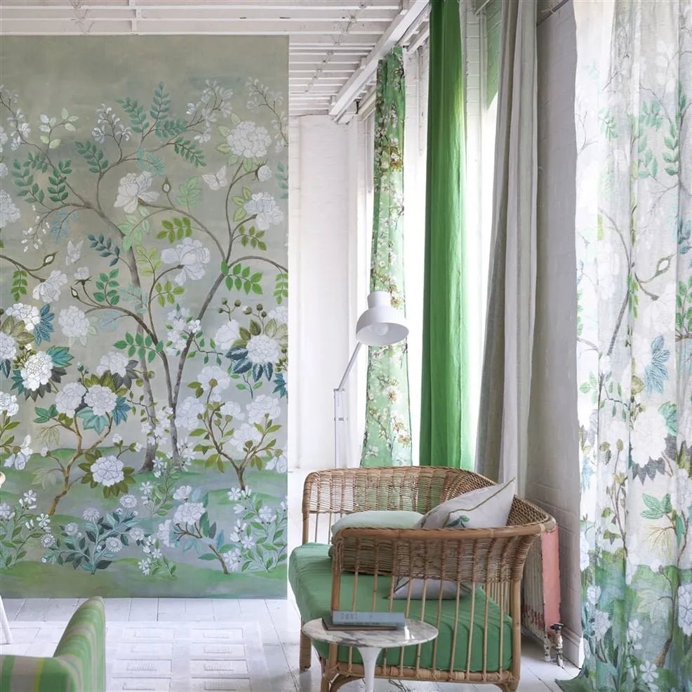 Fleur Orientale Wallpaper - Celadon - Designers Guild - PDG1152/01 - Premier Wallcovering