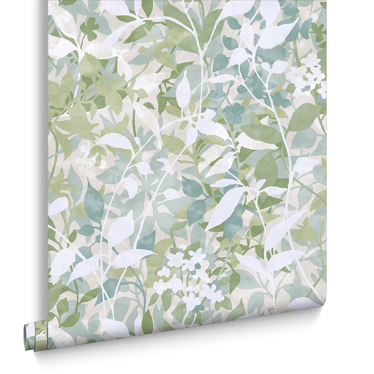 Fleur Wallpaper - Sage - Graham & Brown - 124115 - Premier Wallcovering