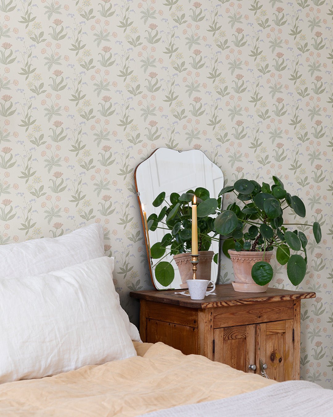 Fleur Wallpaper - Green / Blue - Midbec - 12311 - Premier Wallcovering