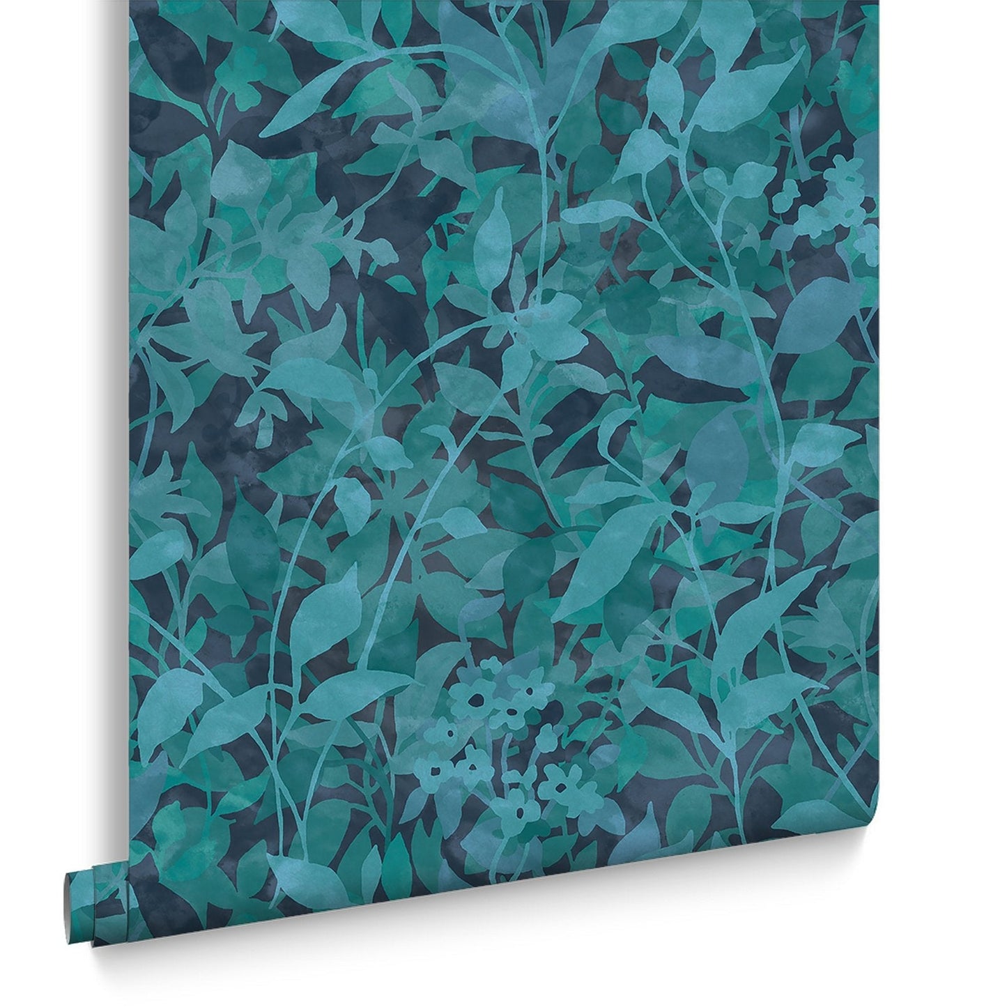 Fleur Wallpaper - Midnight - Graham & Brown - 124116 - Premier Wallcovering