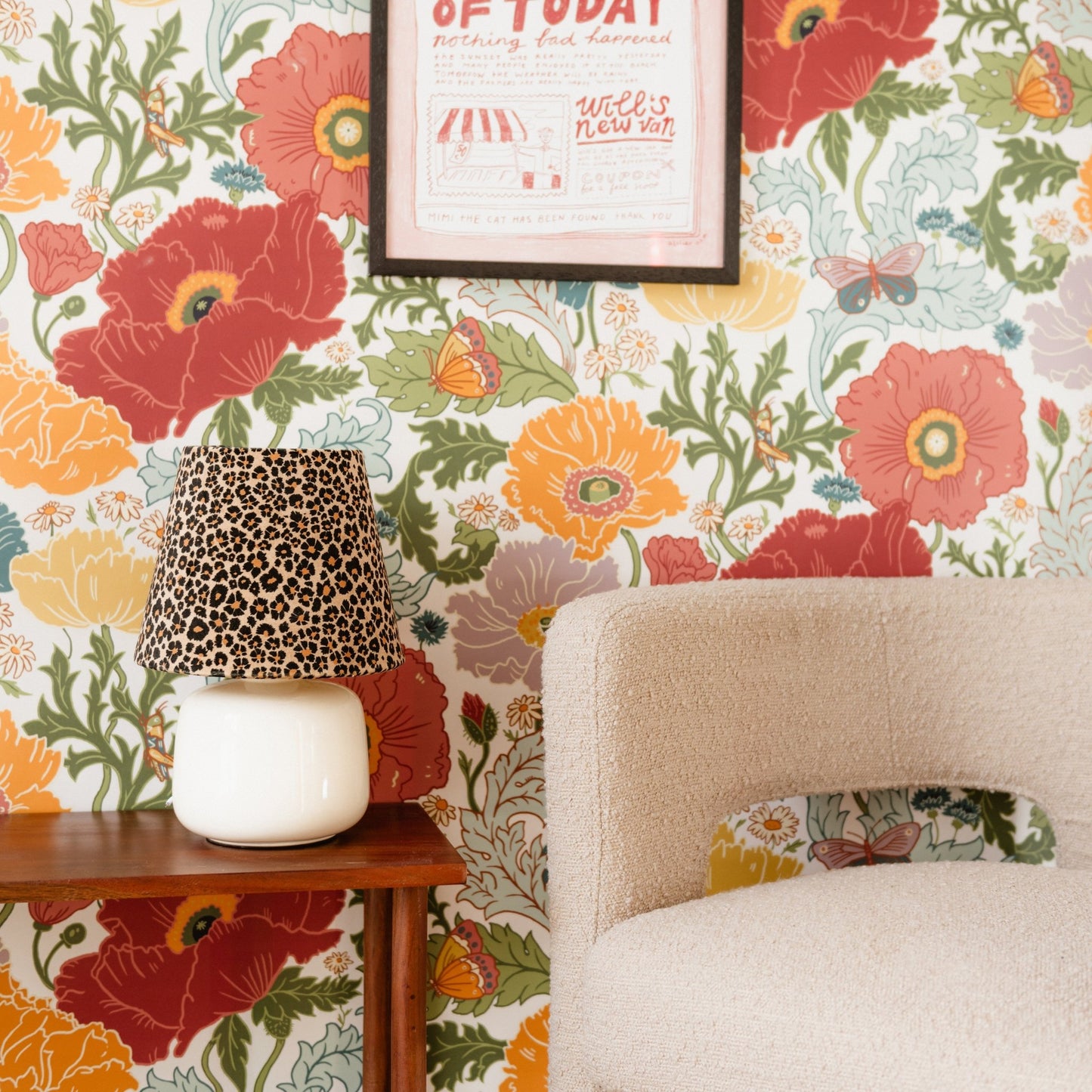 Fleur Wallpaper - Ivory - Wear The Walls - FLIW807652 - Premier Wallcovering