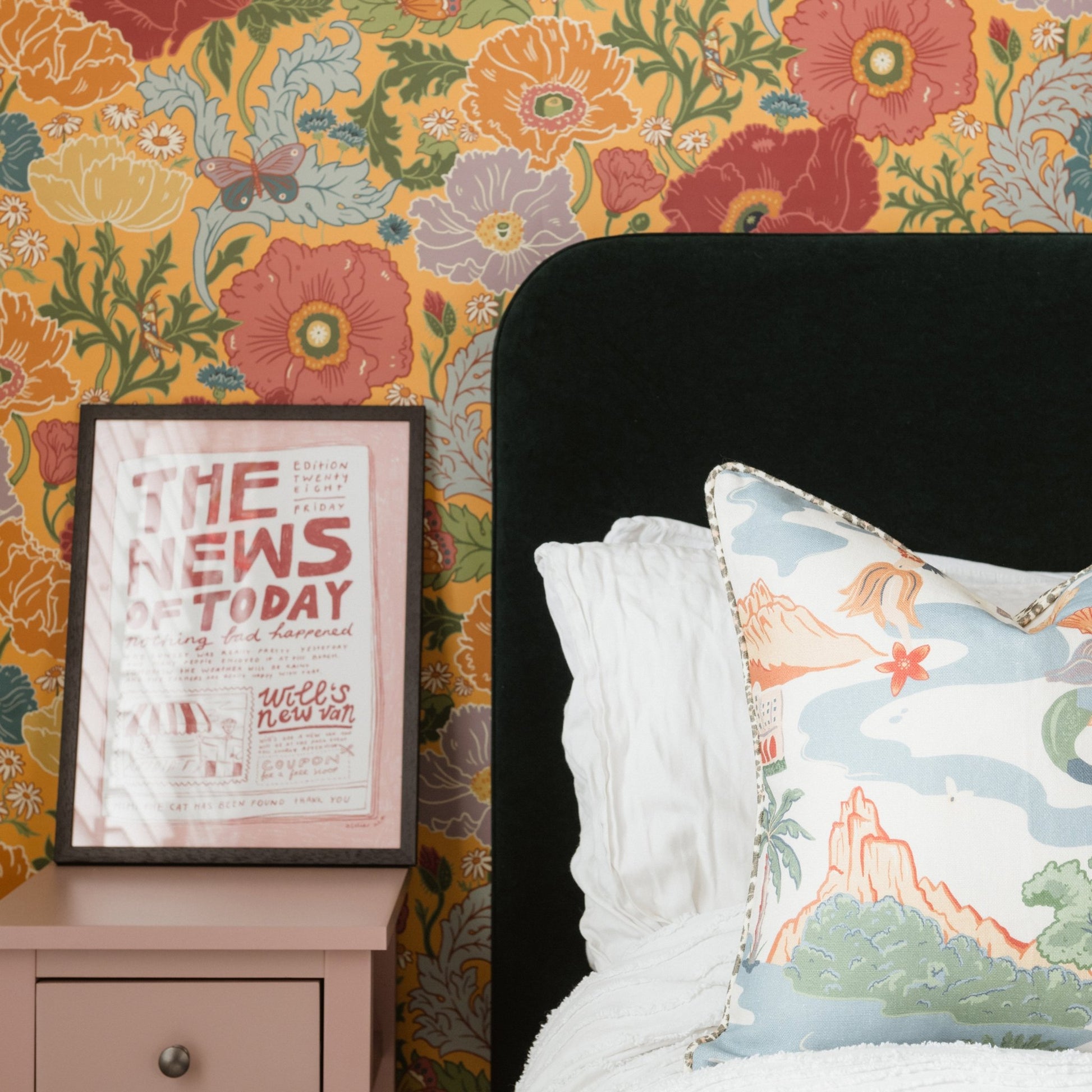 Fleur Wallpaper - Pomelo - Wear The Walls - FLPY807652 - Premier Wallcovering