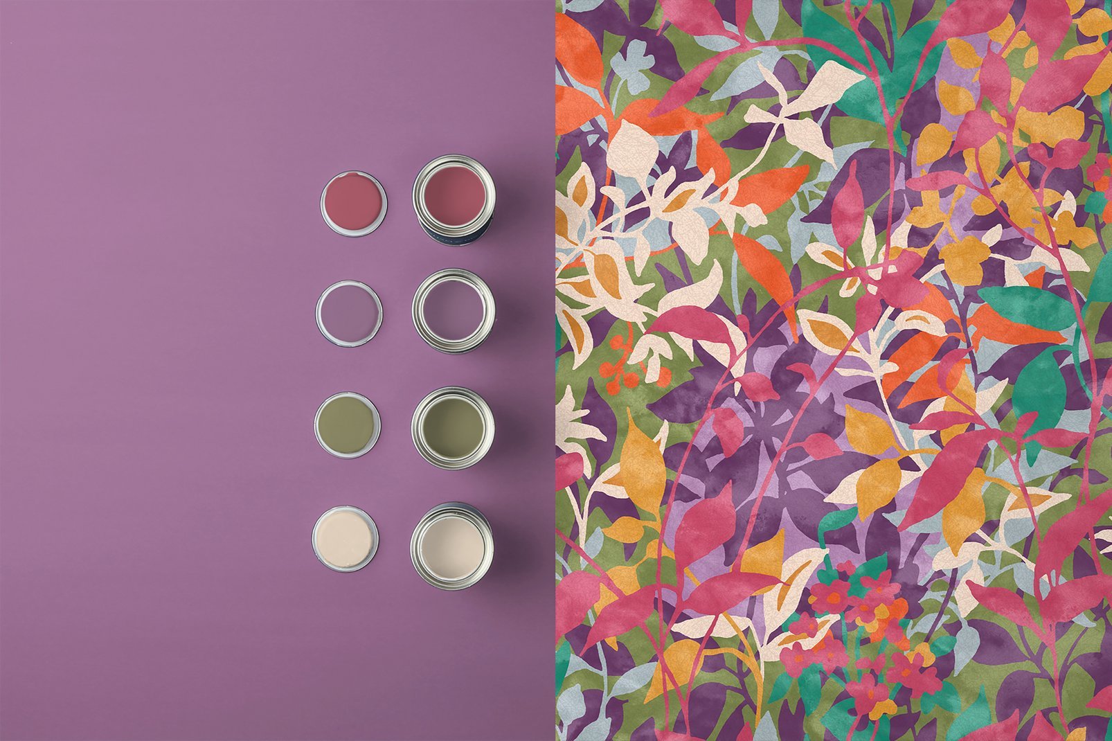 Fleur Wallpaper - Brights - Graham & Brown - 124118 - Premier Wallcovering