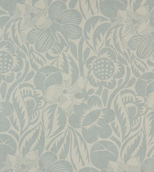 Fleurs Etoilees Wallpaper - Sky - Christopher Farr Cloth - CFW114 - 04 - Premier Wallcovering