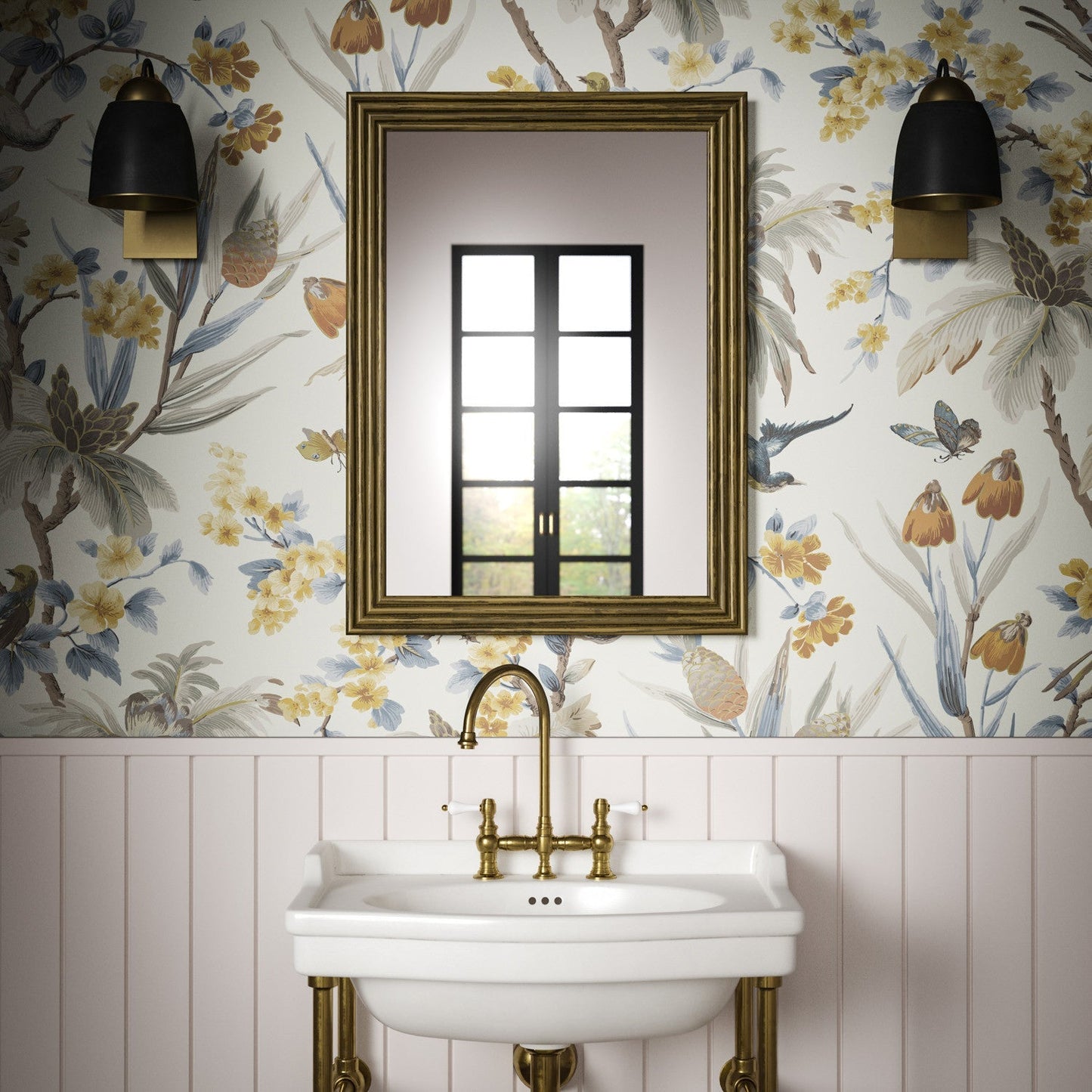 Fleurs Exotique Wallpaper - Spice - Warner House - Premier Wallcovering