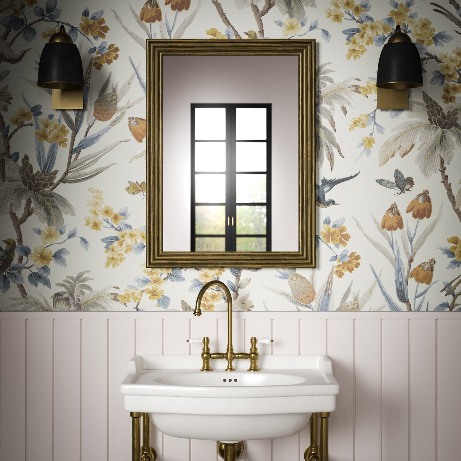 Fleurs Exotique Wallpaper - Spice - Warner House - Premier Wallcovering
