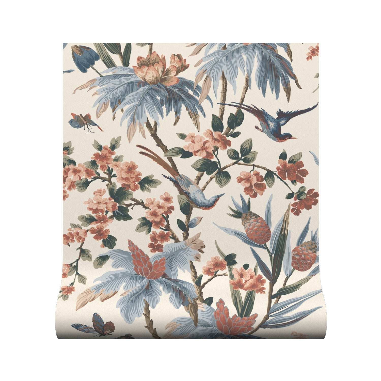 Fleurs Exotique Wallpaper - Sienna - Warner House - Premier Wallcovering