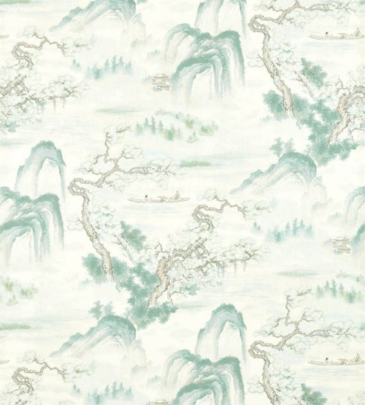 Floating Mountains Wallpaper - Mineral - ZHIW312983 - Zoffany - Premier Wallcovering