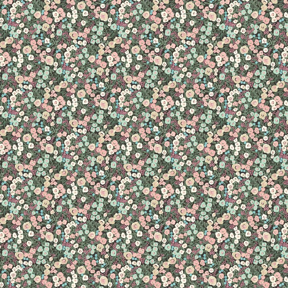 Flora Ditsy Wallpaper - Midnight - Ohpopsi - GHS50110W - Premier Wallcovering