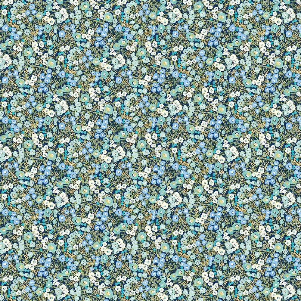 Flora Ditsy Wallpaper - Cerulean - Ohpopsi - GHS50111W - Premier Wallcovering