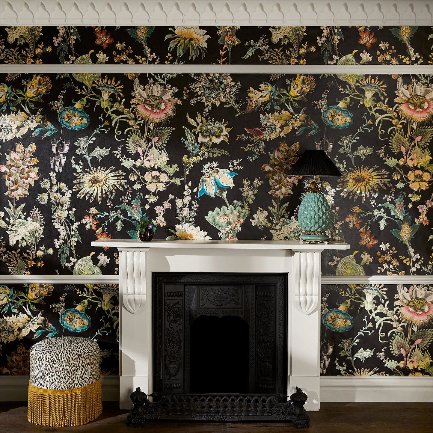 Flora Fantasia Wallpaper - Noir - House of Hackney - 1 - WA - FLF - DI - NOI - XXX - Premier Wallcovering