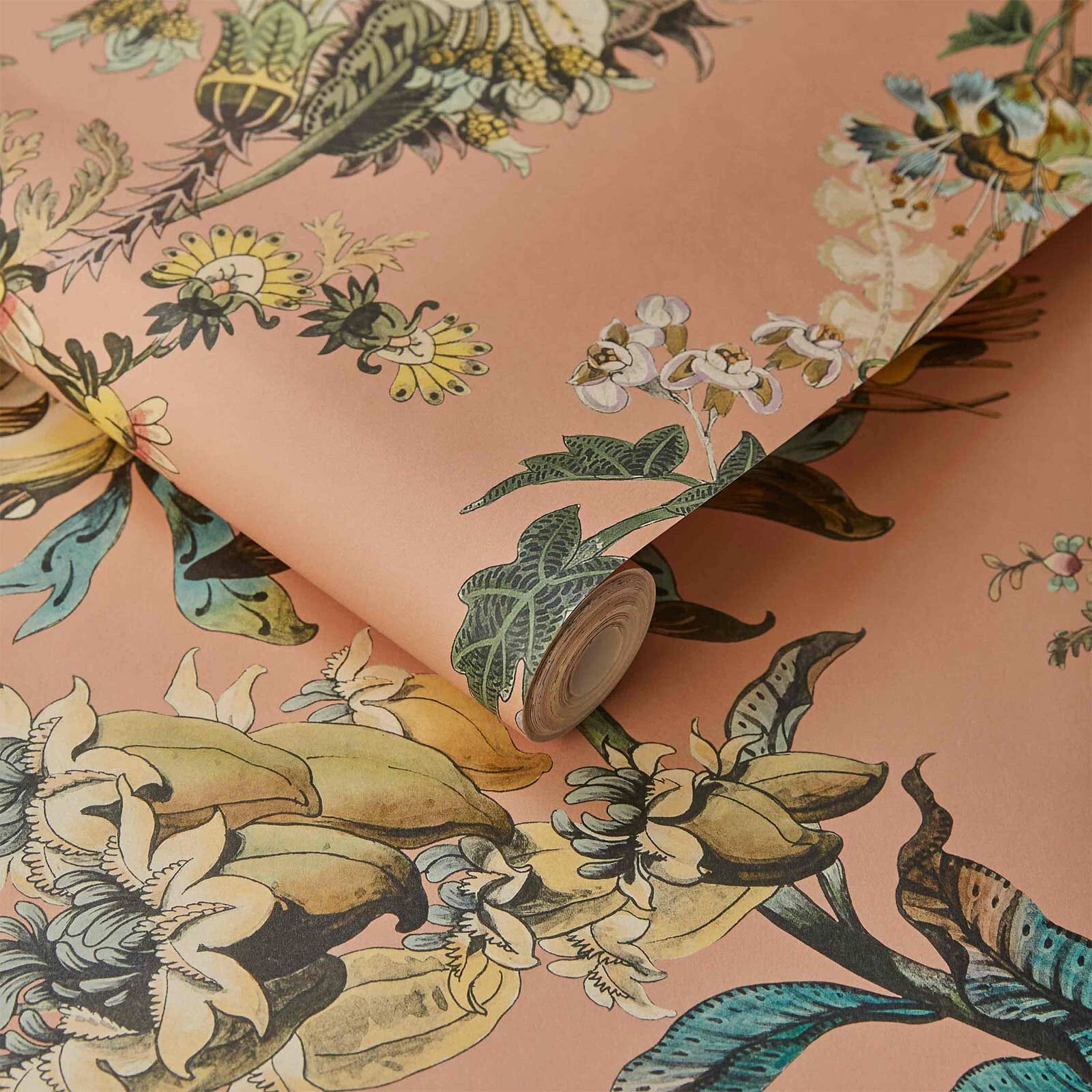 Flora Fantasia Wallpaper - Bisque - Pink - House of Hackney - 1 - WA - FLF - DI - PNK - XXX - Premier Wallcovering