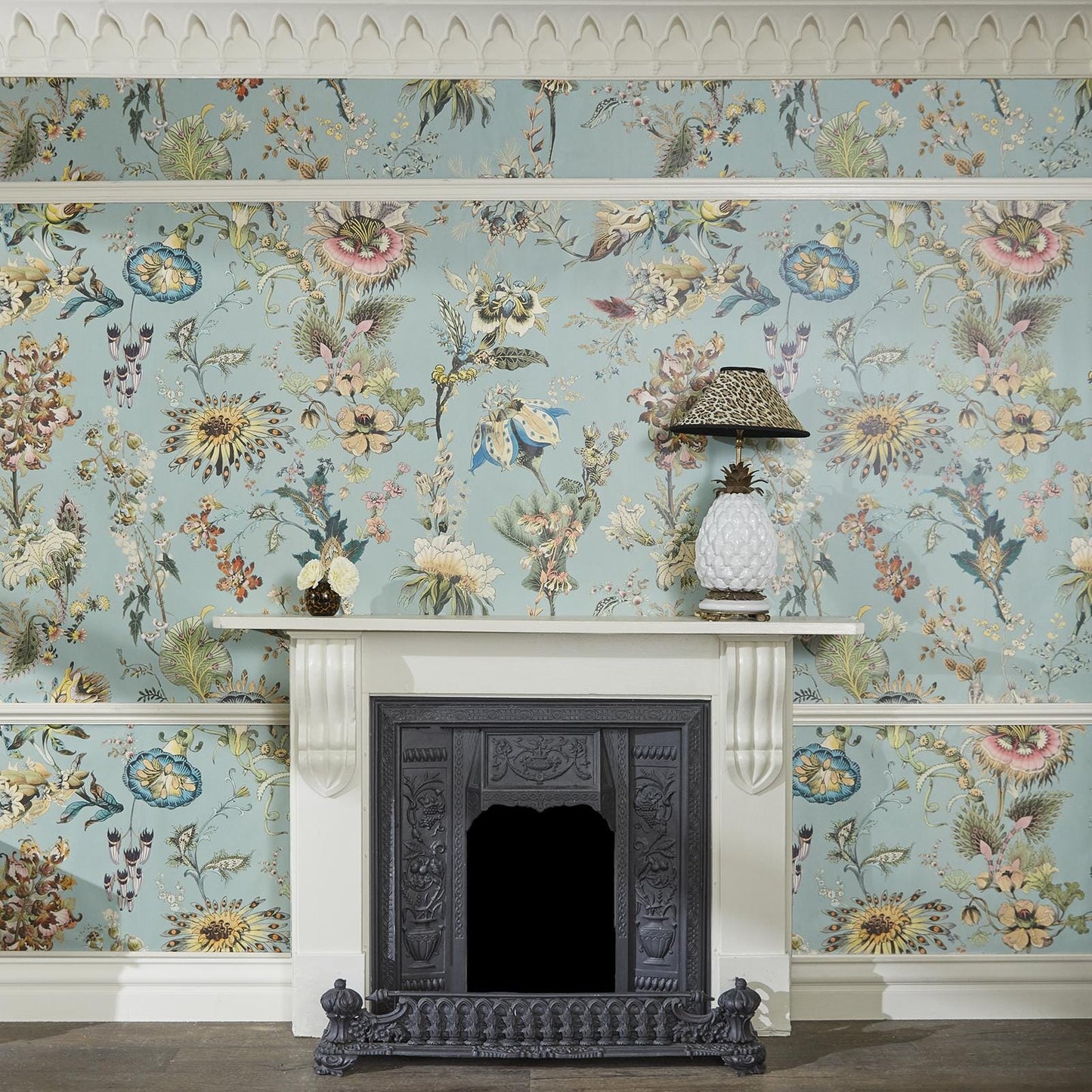 Flora Fantasia Wallpaper - Sky - Blue - House of Hackney - 1 - WA - FLF - DI - BLU - XXX - Premier Wallcovering