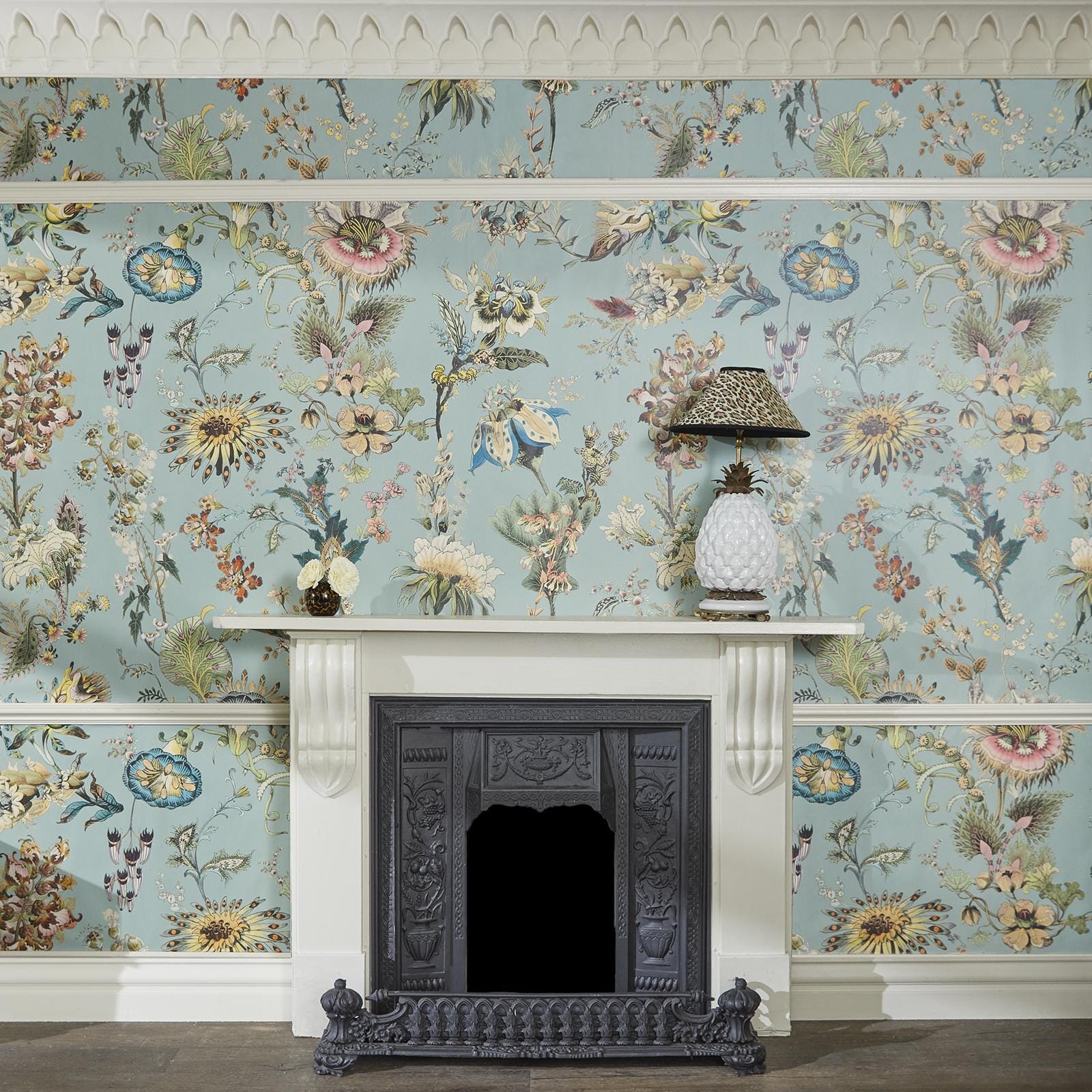 Flora Fantasia Wallpaper - Sky - Blue - House of Hackney - 1 - WA - FLF - DI - BLU - XXX - Premier Wallcovering