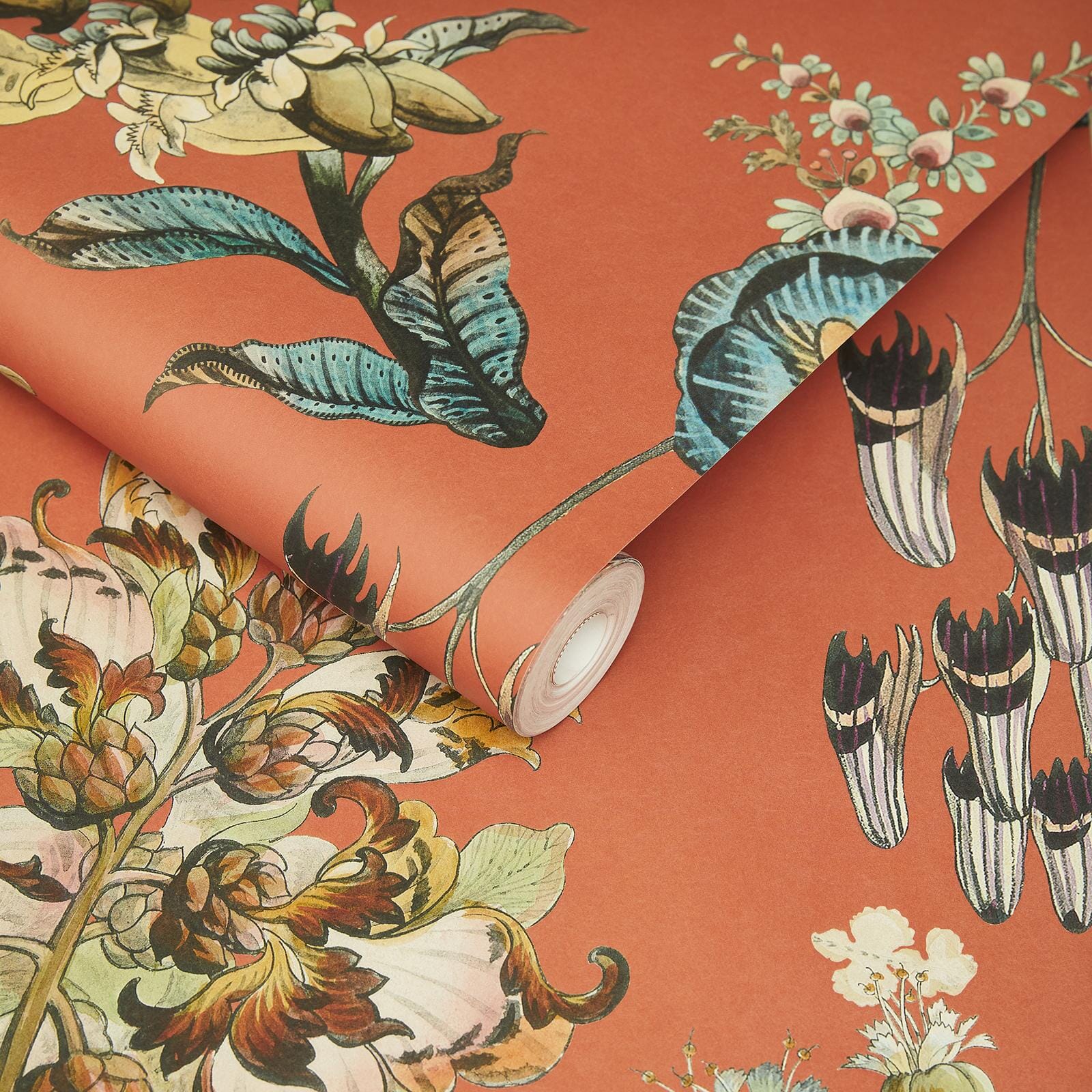 Flora Fantasia Wallpaper - Amber - House of Hackney - 1 - WA - FLF - DI - AMB - XXX - Premier Wallcovering