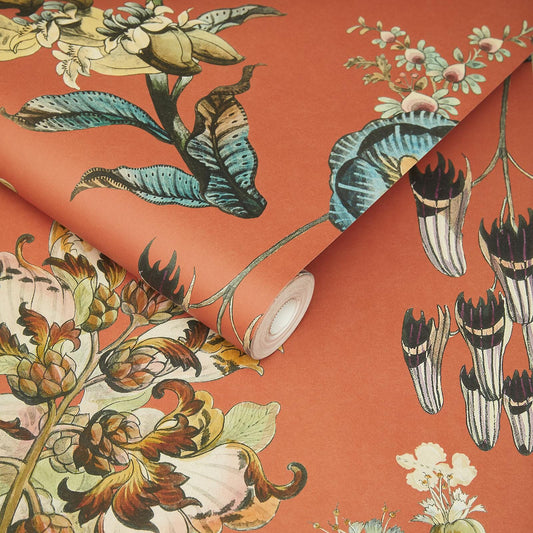 Flora Fantasia Wallpaper - Amber - House of Hackney - 1 - WA - FLF - DI - AMB - XXX - Premier Wallcovering