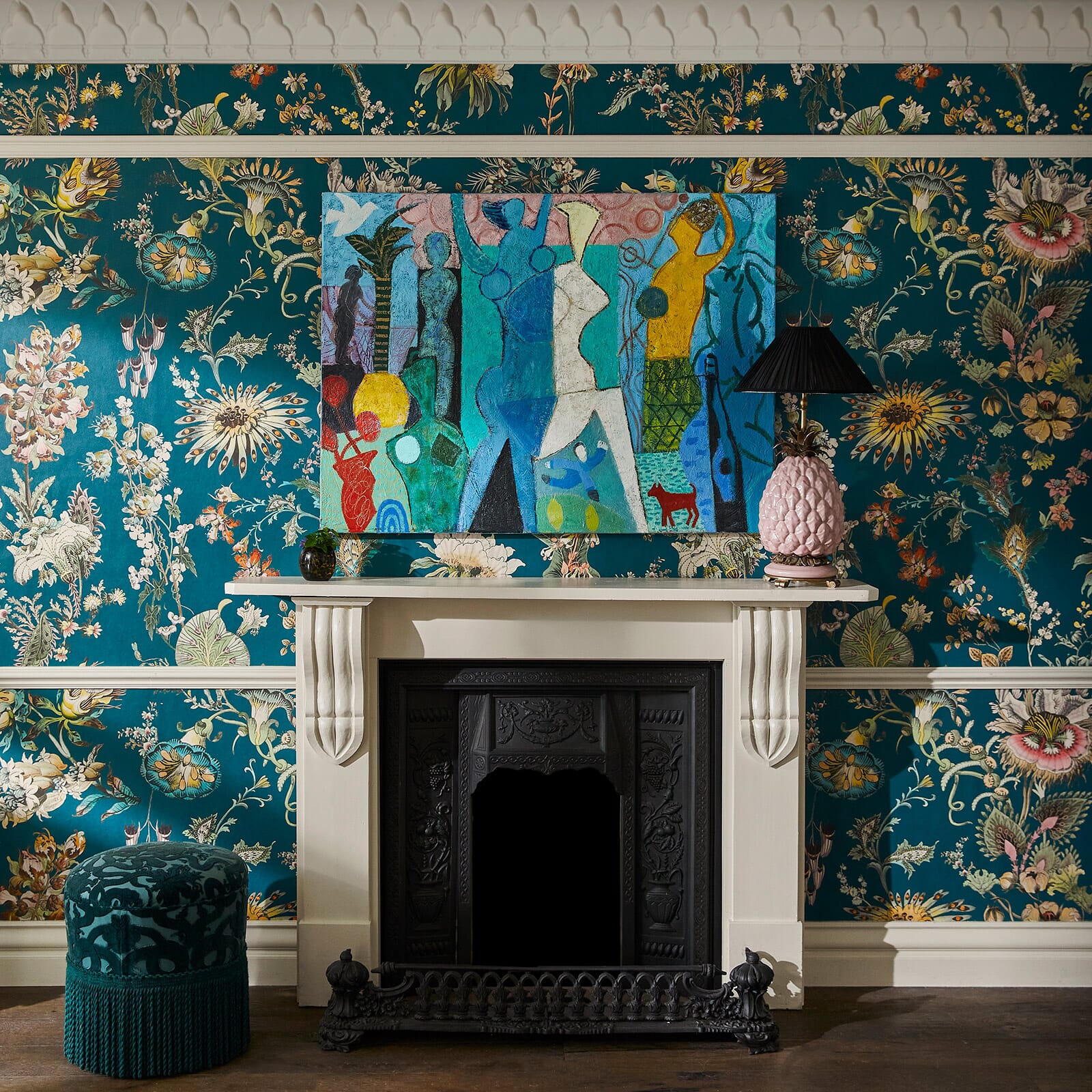 Flora Fantasia Wallpaper - Cerulean - House of Hackney - 1 - WA - FLF - DI - CER - XXX - Premier Wallcovering