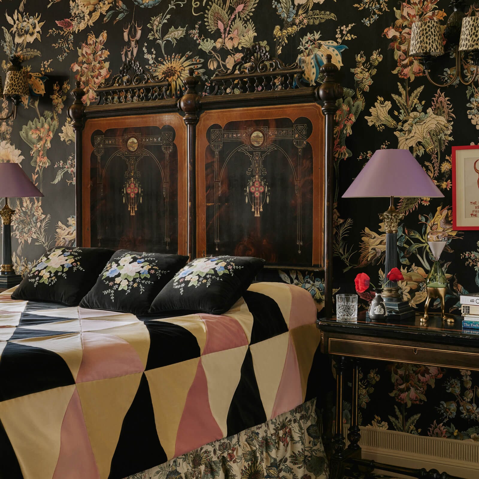 Flora Fantasia Wallpaper - Noir - House of Hackney - 1 - WA - FLF - DI - NOI - XXX - Premier Wallcovering