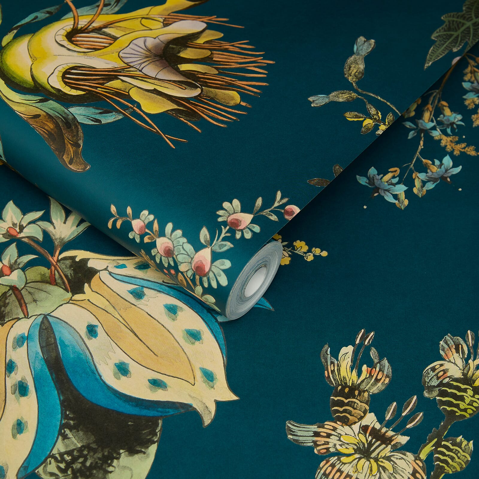 Flora Fantasia Wallpaper - Cerulean - House of Hackney - 1 - WA - FLF - DI - CER - XXX - Premier Wallcovering