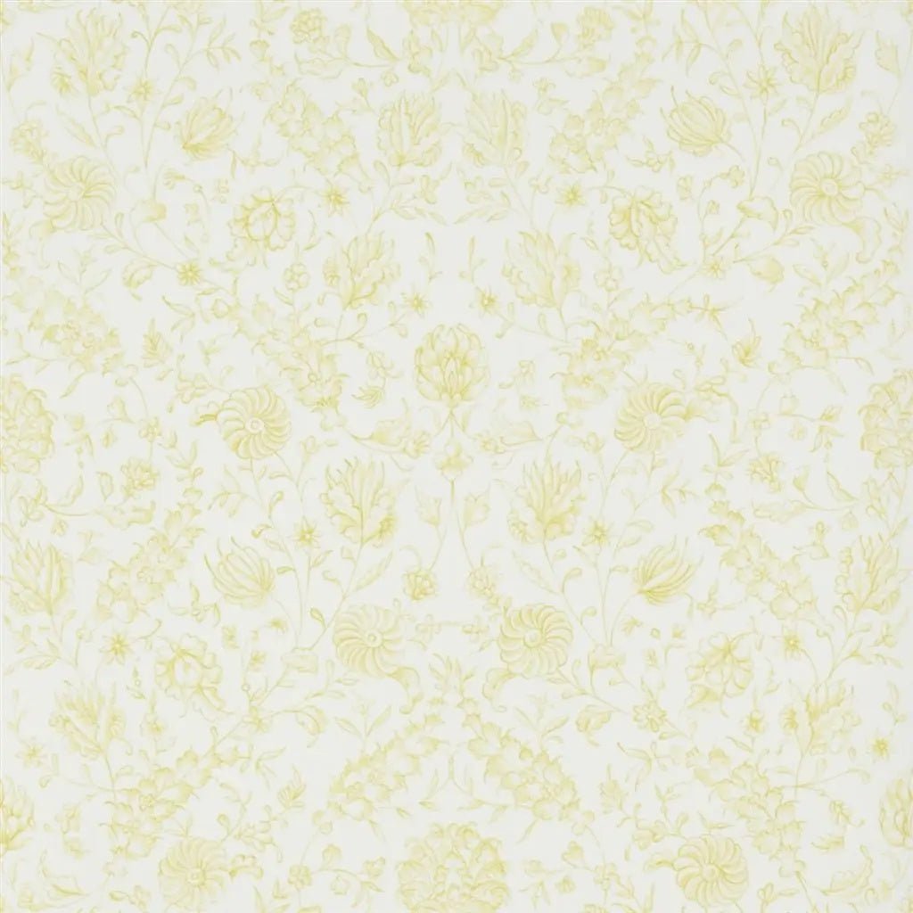 Flora Wallpaper - Chartreuse - Designers Guild - Royal Collection - PQ009/14 - Premier Wallcovering