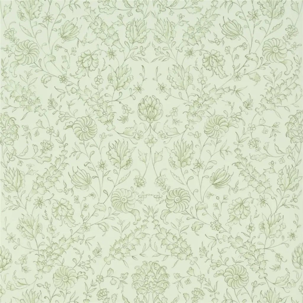 Flora Wallpaper - Olive - Designers Guild - Royal Collection - PQ009/15 - Premier Wallcovering