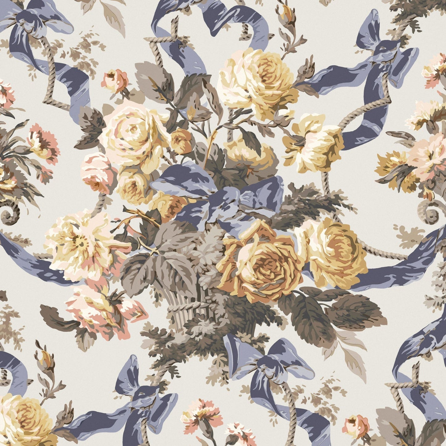 Flora Wallpaper - Ochre - Warner House - Premier Wallcovering