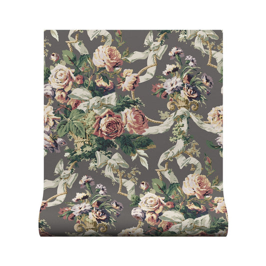 Flora Wallpaper - Flint - Warner House - Premier Wallcovering