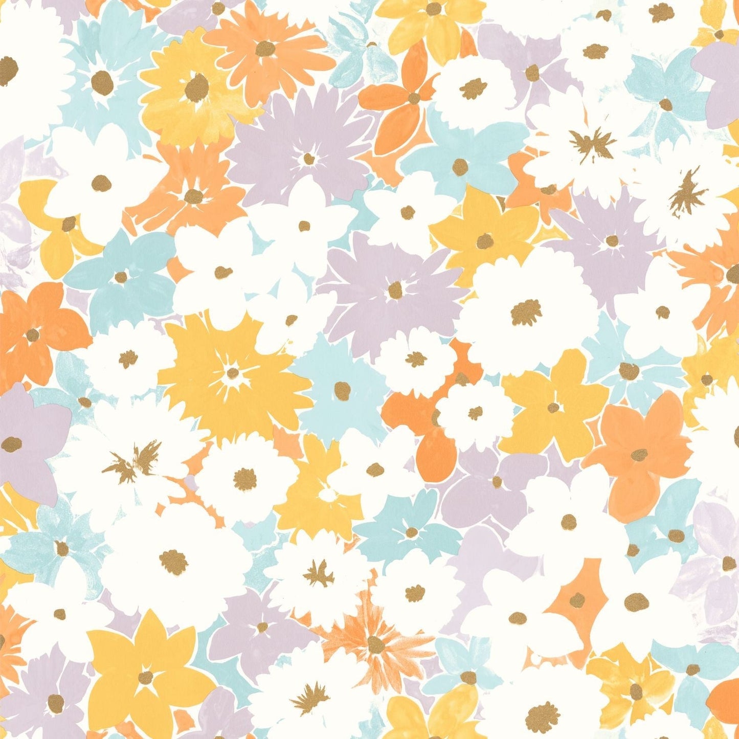 Flora Wallpaper - Multicouleurs - Caselio - 104416201 - Premier Wallcovering