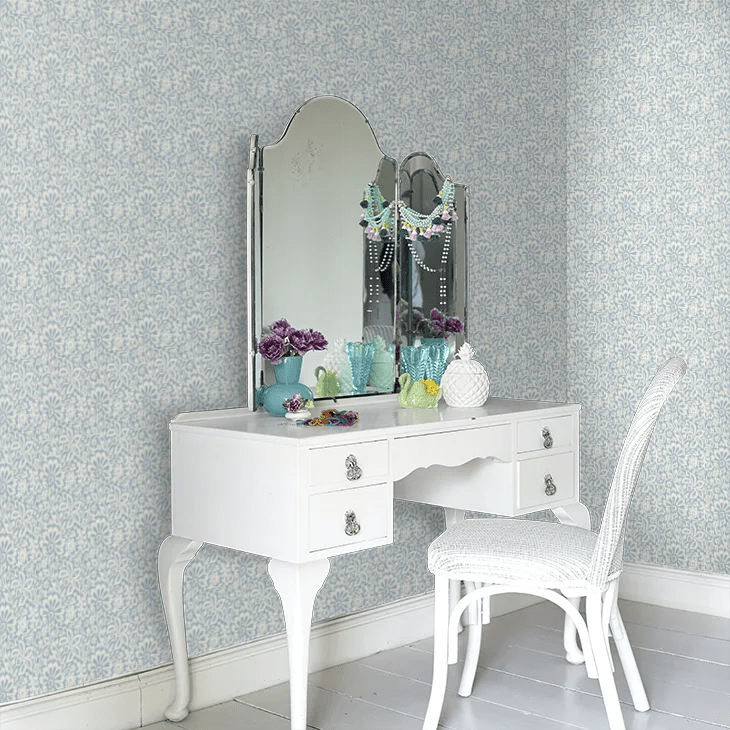 Flora Wallpaper - Blue - GP & J Baker - BW45097/1 - Premier Wallcovering