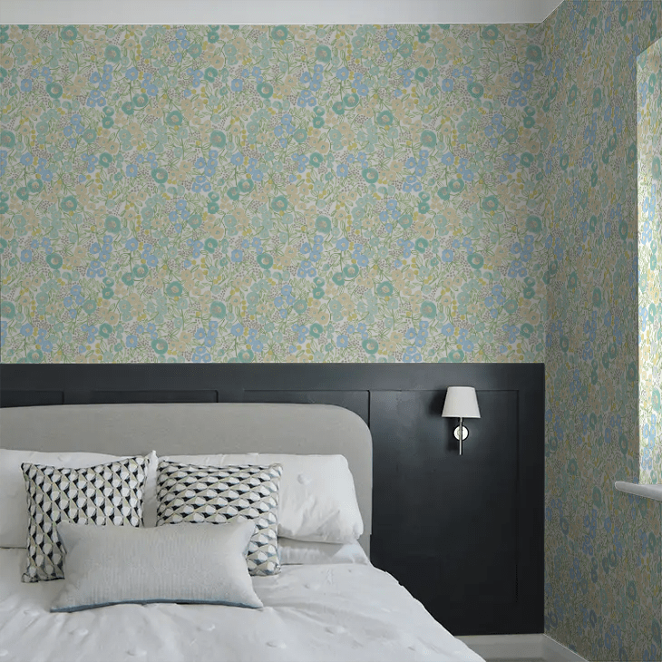 Flora Wallpaper - Teal - Ohpopsi - GHS50119W - Premier Wallcovering