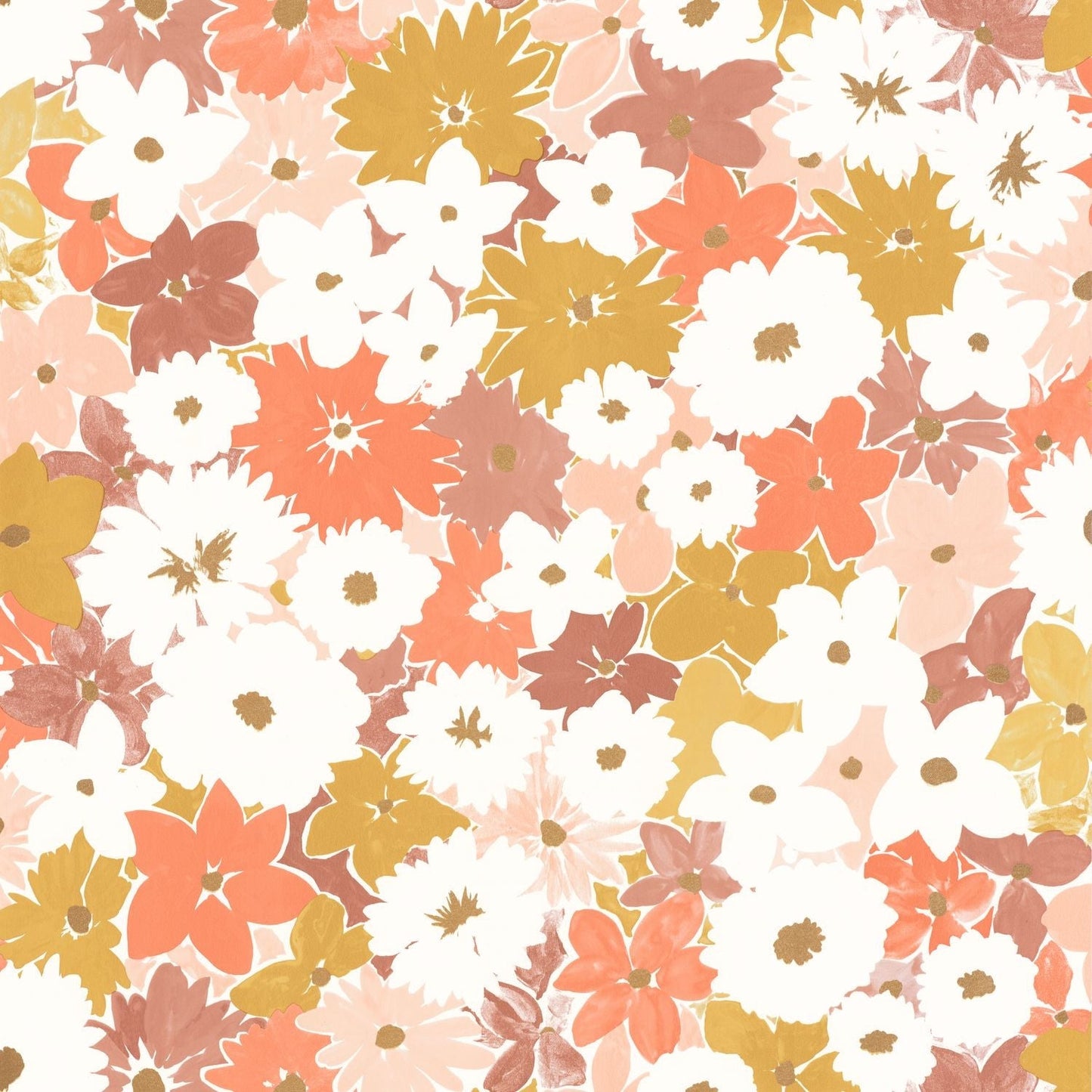 Flora Wallpaper - Rose - Caselio - 104414418 - Premier Wallcovering